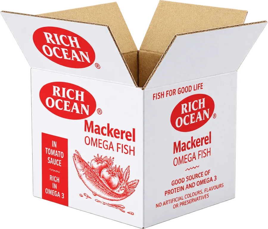 Mackerel Omega Fish Carton